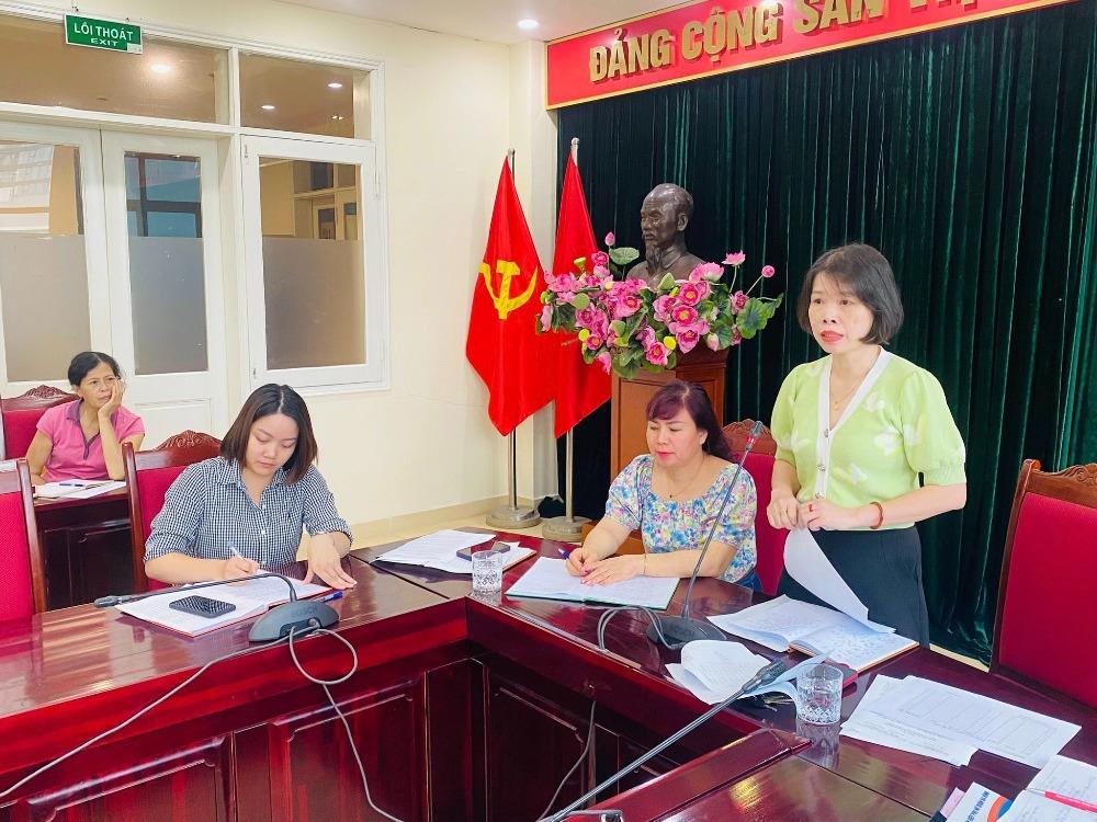 Hội LHPN phường Ngọc Hà: Giao ban công tác Hội tháng 7, triển khai nhiệm vụ tháng 8 - ảnh 1
