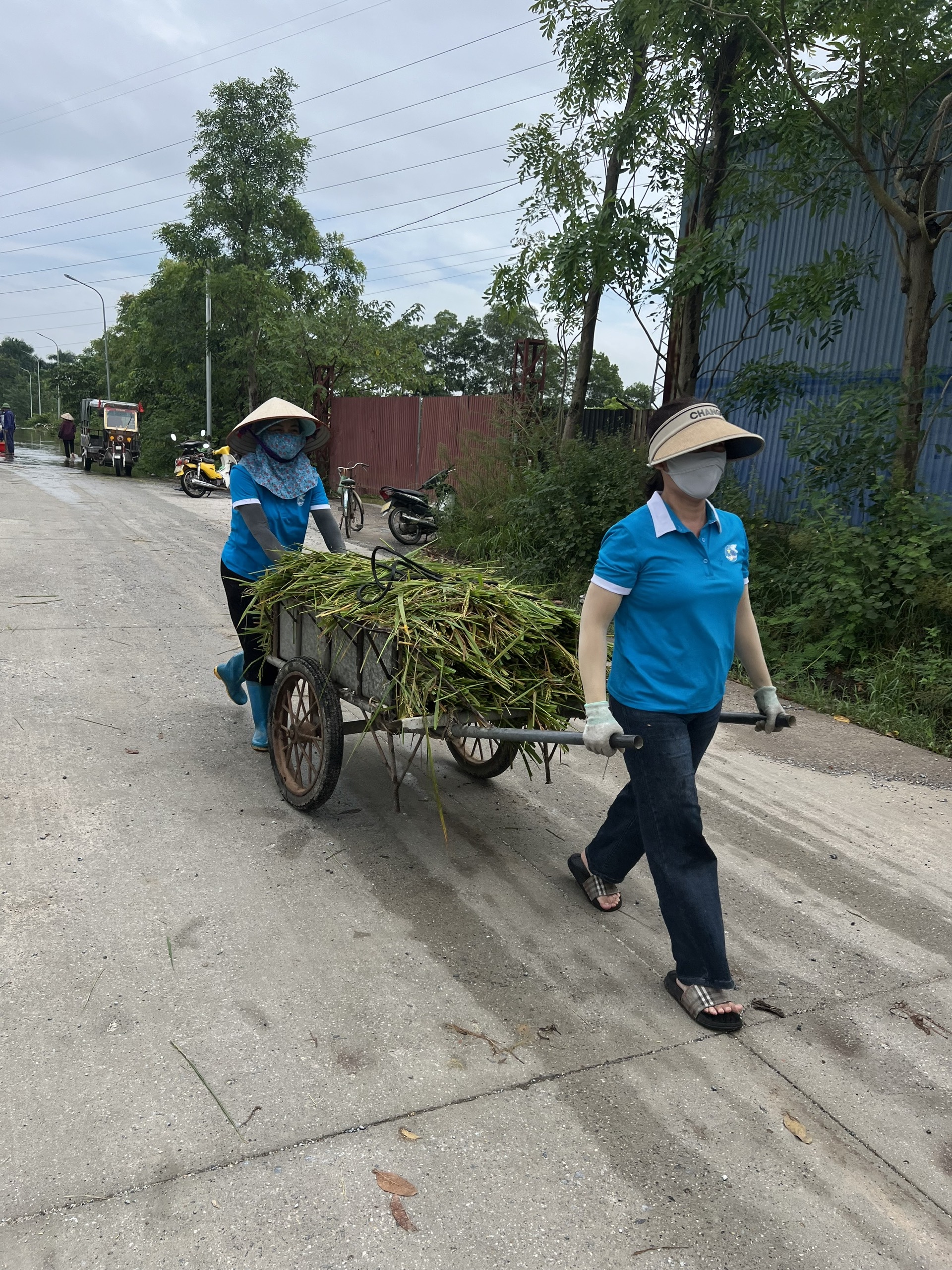 Phụ nữ Thư Lâm chủ động, trách nhiệm ứng phó với bão số 11 - ảnh 6