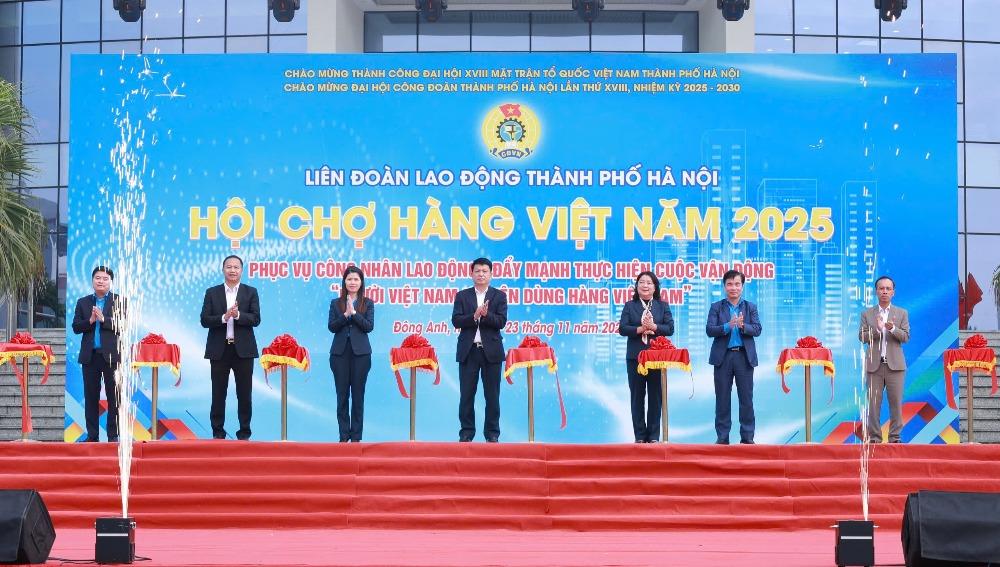 Khai mạc Hội chợ hàng Việt phục vụ công nhân lao động và Nhân dân Thủ đô - ảnh 1