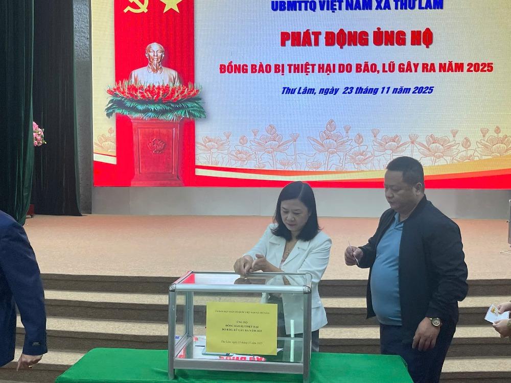 MTTQ xã Thư Lâm: Ủng hộ đồng bào miền Trung, Tây Nguyên bị thiệt hại do mưa lũ - ảnh 3