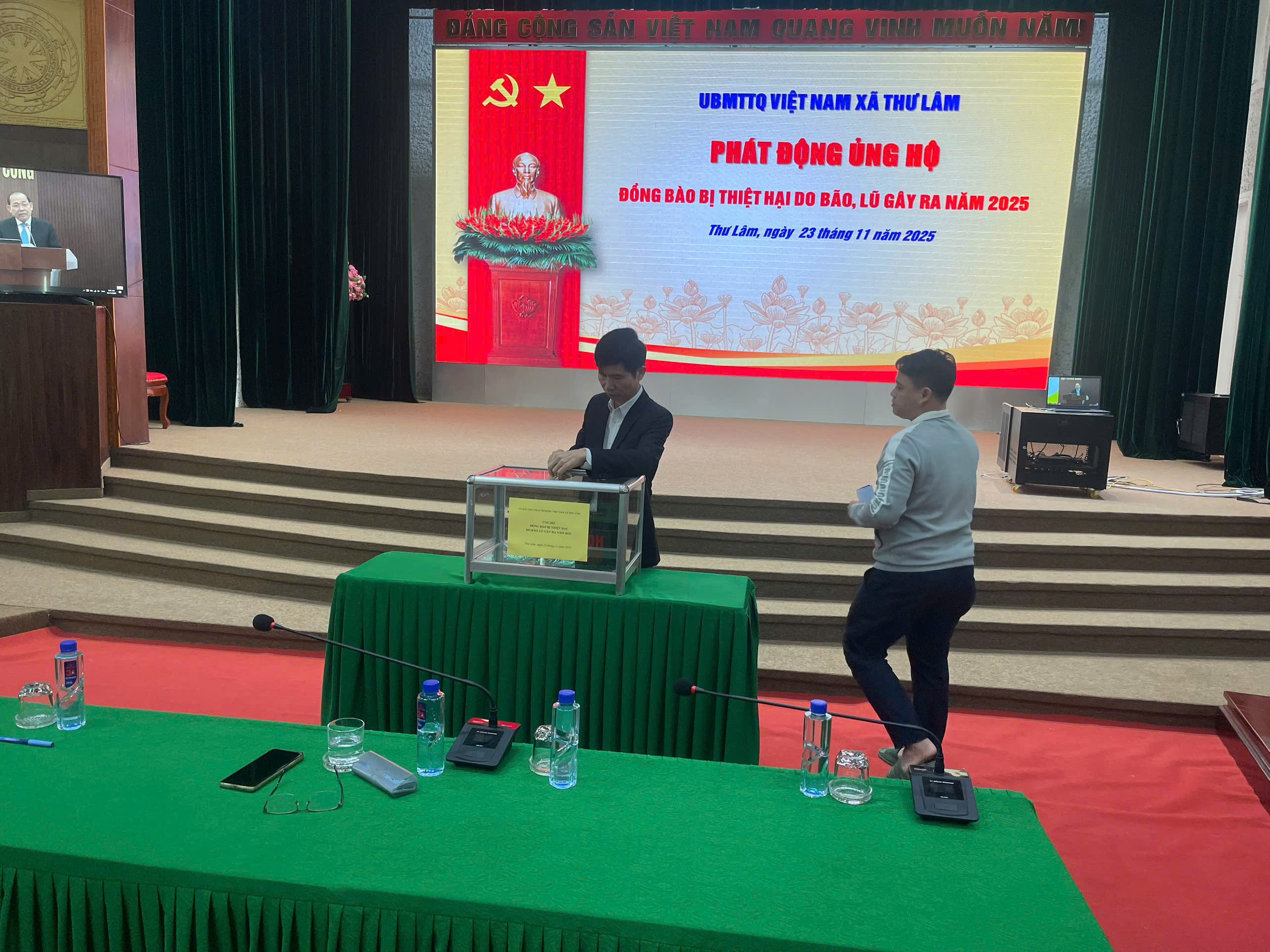 MTTQ xã Thư Lâm: Ủng hộ đồng bào miền Trung, Tây Nguyên bị thiệt hại do mưa lũ - ảnh 2