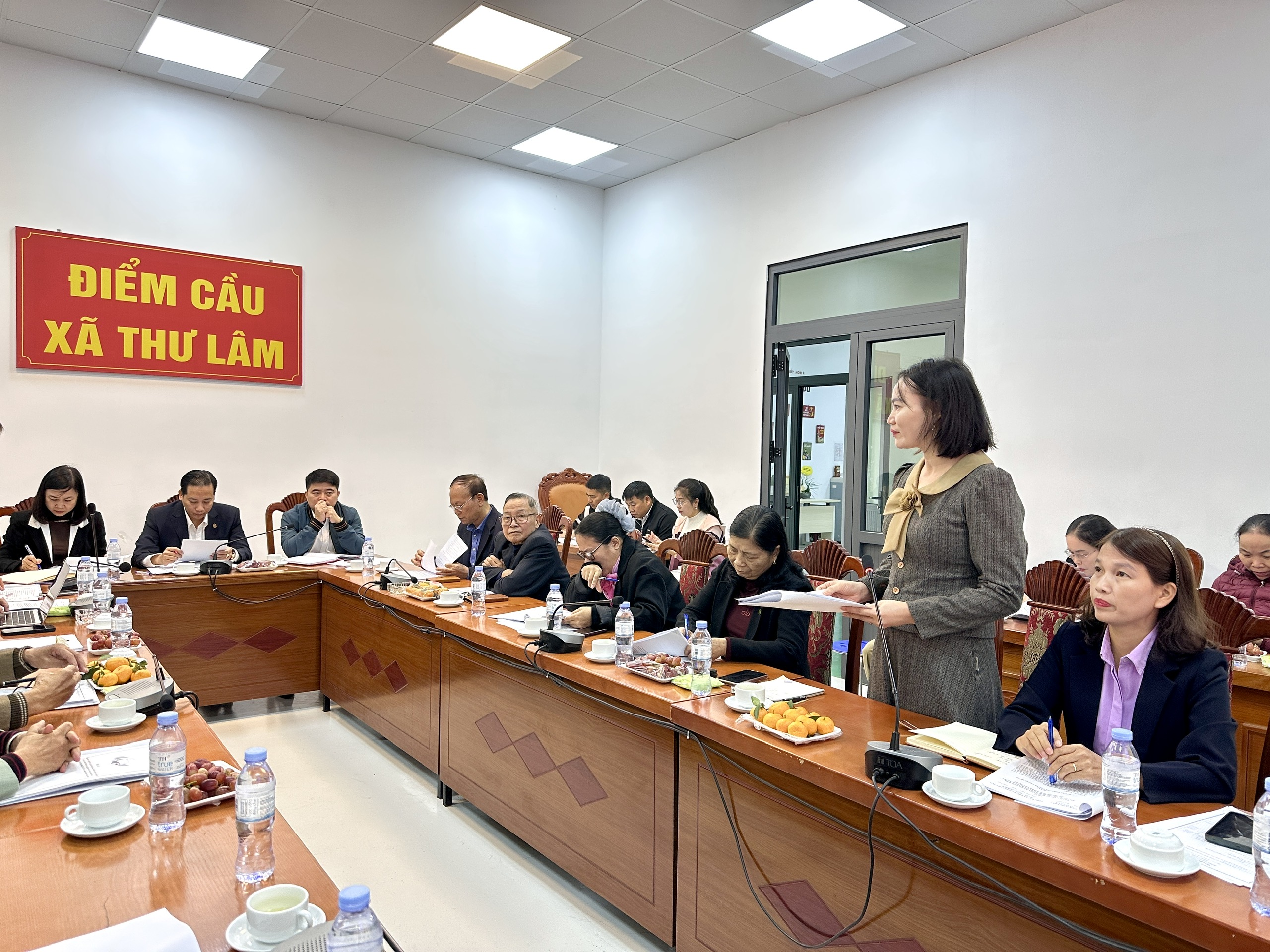 Ủy ban MTTQ Việt Nam xã Thư Lâm tổ chức hội nghị phản biện xã hội - ảnh 1