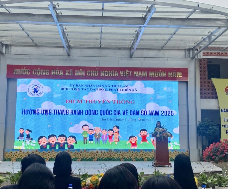 Hội LHPN xã Thư Lâm: Tham gia hưởng ứng Tháng hành động quốc gia về dân số năm 2025 - ảnh 1