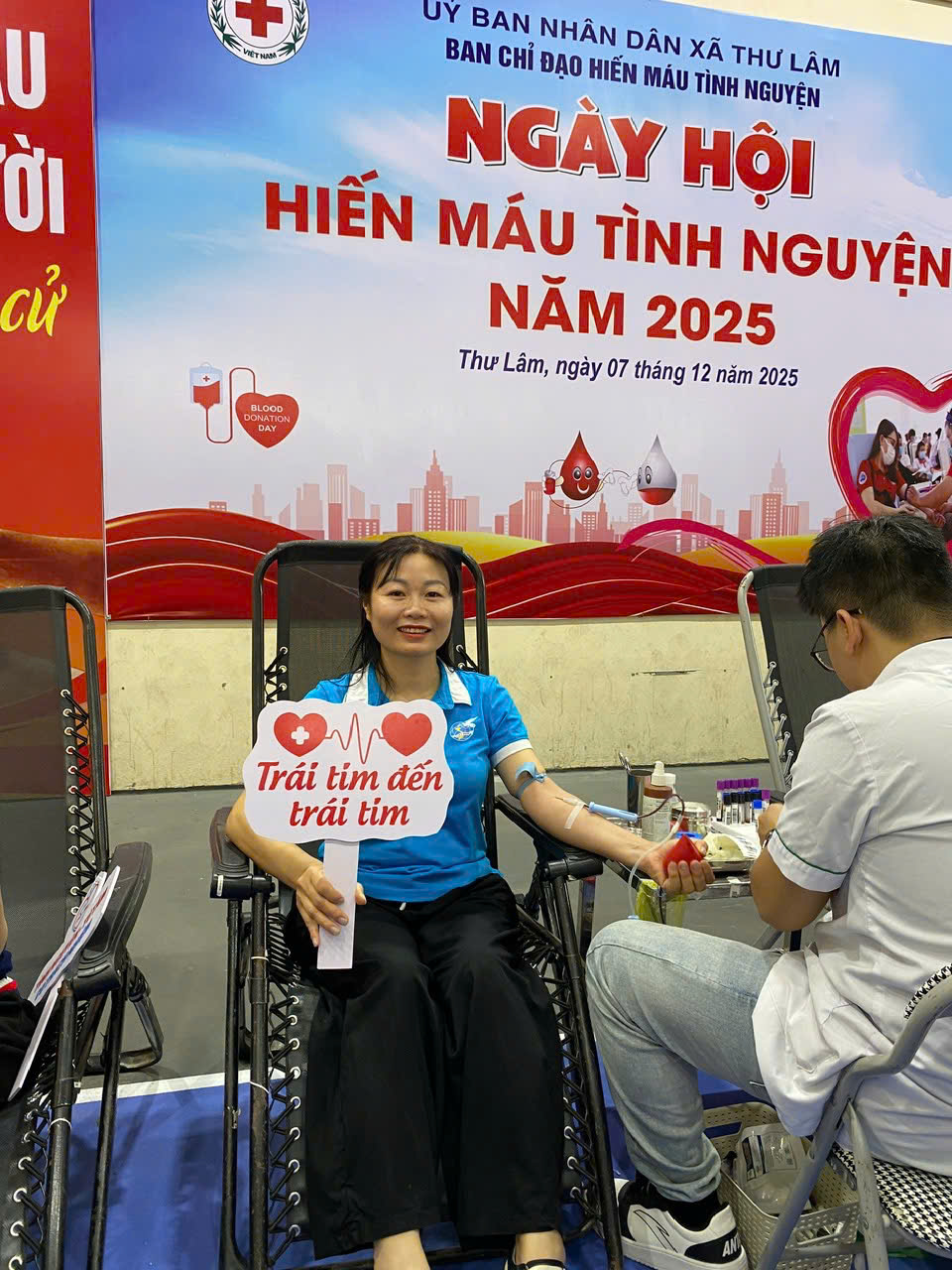 Hội LHPN xã Thư Lâm: Tích cực tham gia “Ngày Chủ nhật Hồng” hiến máu tình nguyện - ảnh 7