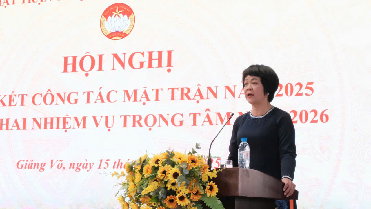 Ủy ban MTTQ Việt Nam phường Giảng Võ tổng kết công tác Mặt trận năm 2025 - ảnh 5