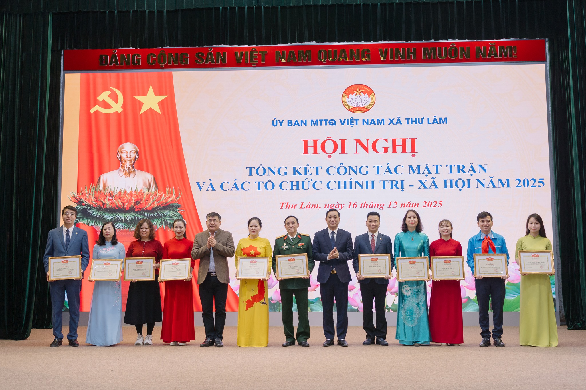 Ủy ban MTTQ Việt Nam xã Thư Lâm: Tổng kết công tác mặt trận và các tổ chức chính trị-xã hội năm 2025 - ảnh 4