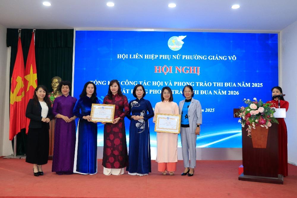 Hội LHPN phường Giảng Võ: Tổng kết công tác Hội năm 2025 và phát động thi đua năm 2026 - ảnh 1