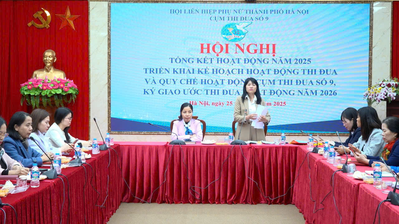 Cụm thi đua số 9 – Hội LHPN Thành phố: Tổng kết hoạt động năm 2025; triển khai kế hoạch thi đua năm 2026 - ảnh 1