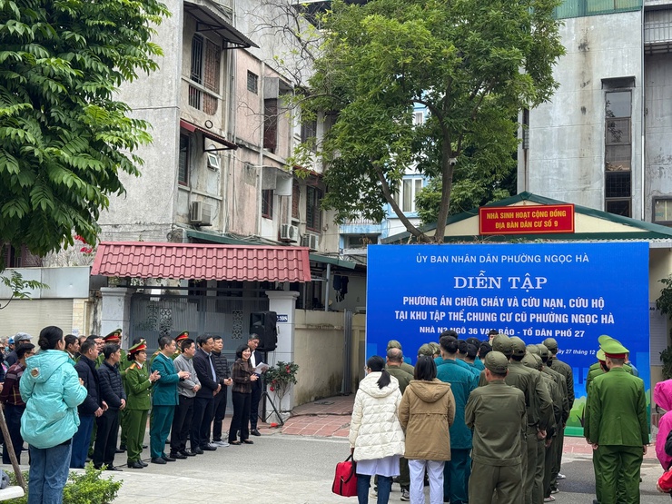 Phường Ngọc Hà: Nâng cao trách nhiệm của cộng đồng trong phòng cháy, chữa cháy - ảnh 1