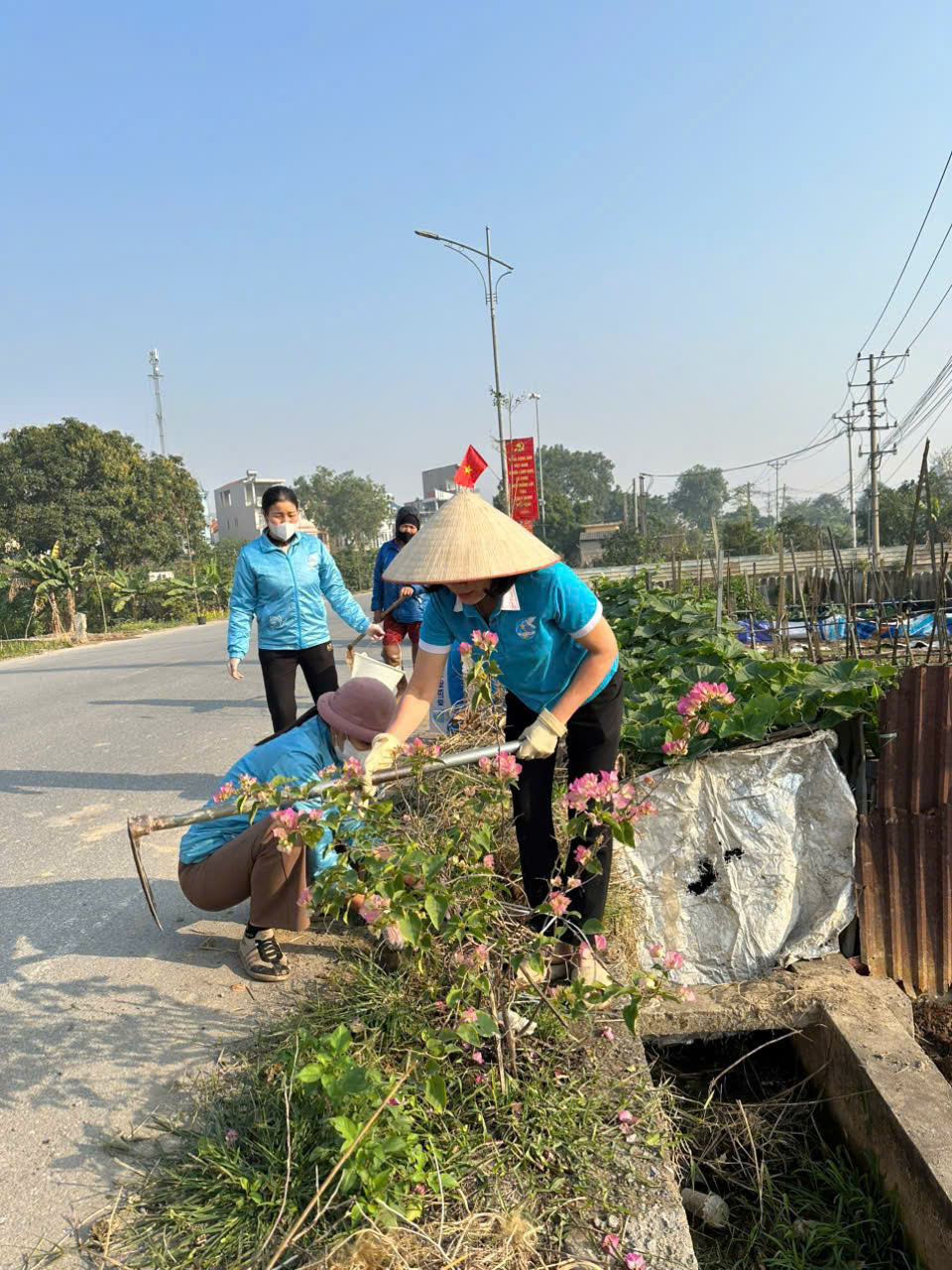 Hội LHPN xã Thư Lâm: Xây dựng “Đoạn đường hoa kiểu mẫu” chào mừng Đại hội Đảng toàn quốc lần thứ XIV - ảnh 3