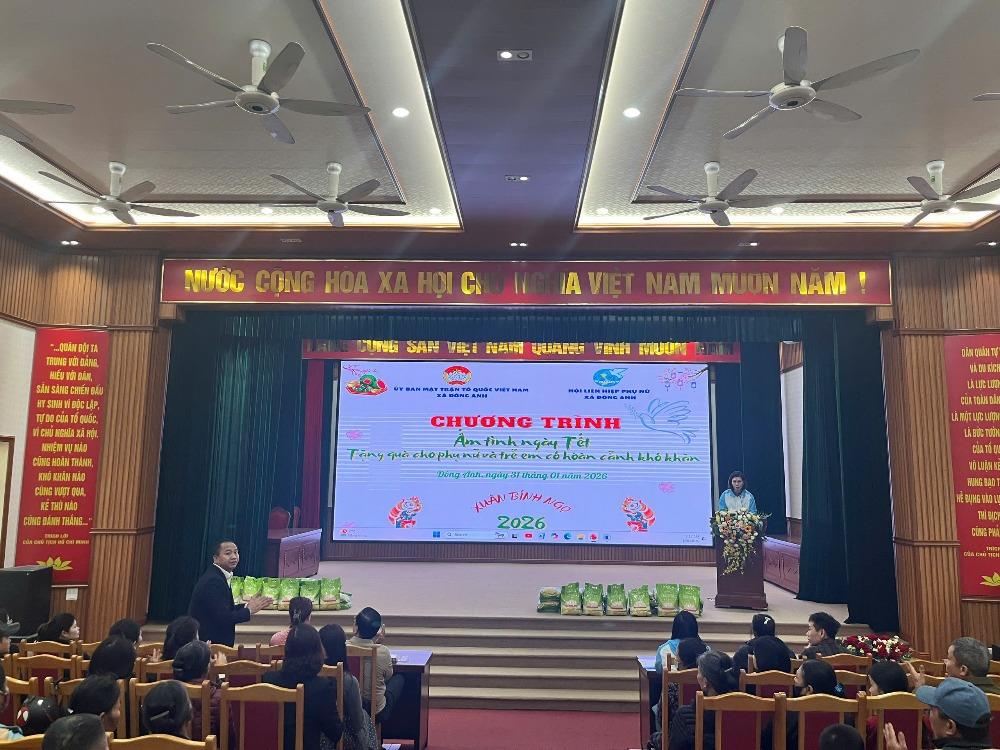 Phụ nữ Đông Anh: Chăm lo phụ nữ và trẻ em có hoàn cảnh khó khăn dịp Tết nguyên đán - ảnh 1