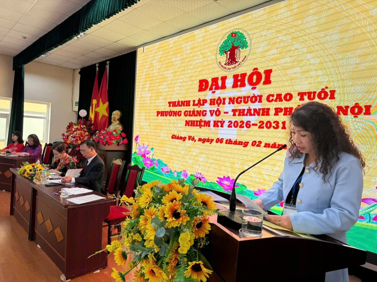 Phường Giảng Võ: Tổ chức thành công đại hội đại biểu các tổ chức Hội quần chúng - ảnh 1