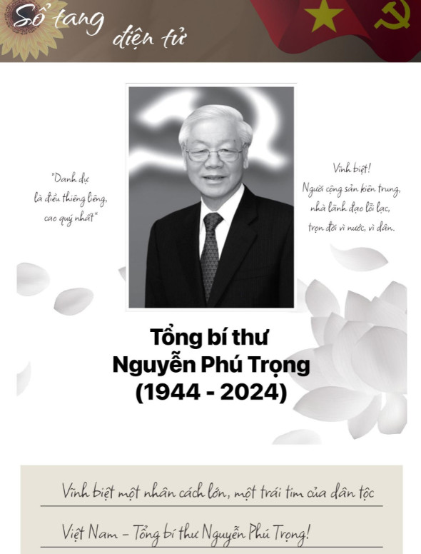 Gửi lời chia buồn Tổng Bí thư qua ứng dụng VNeID - ảnh 2