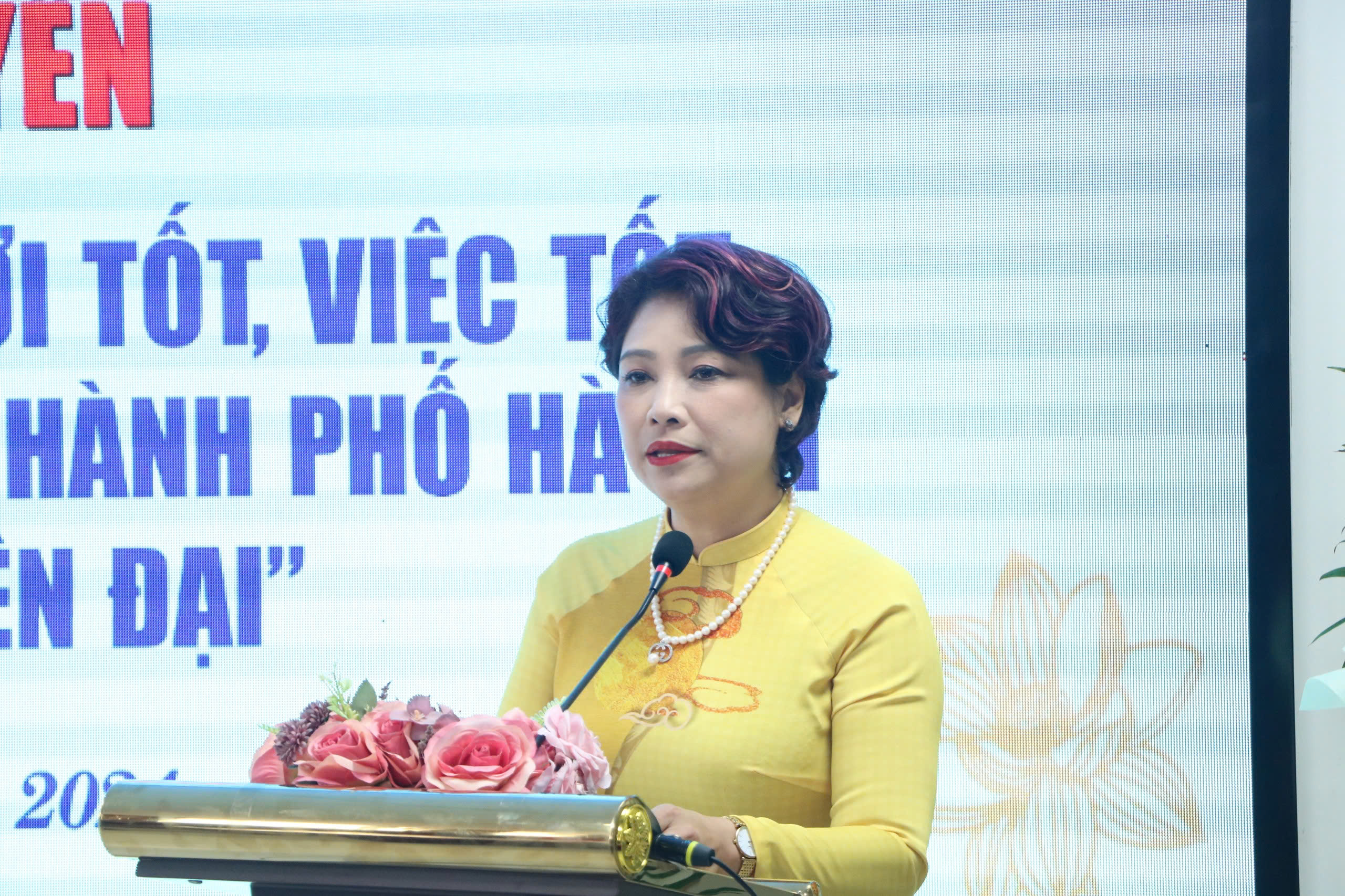 Trực tiếp Chương trình Giao lưu Phụ nữ Thủ đô thi đua xây dựng thành phố Văn hiến – Văn minh – Hiện đại - ảnh 7