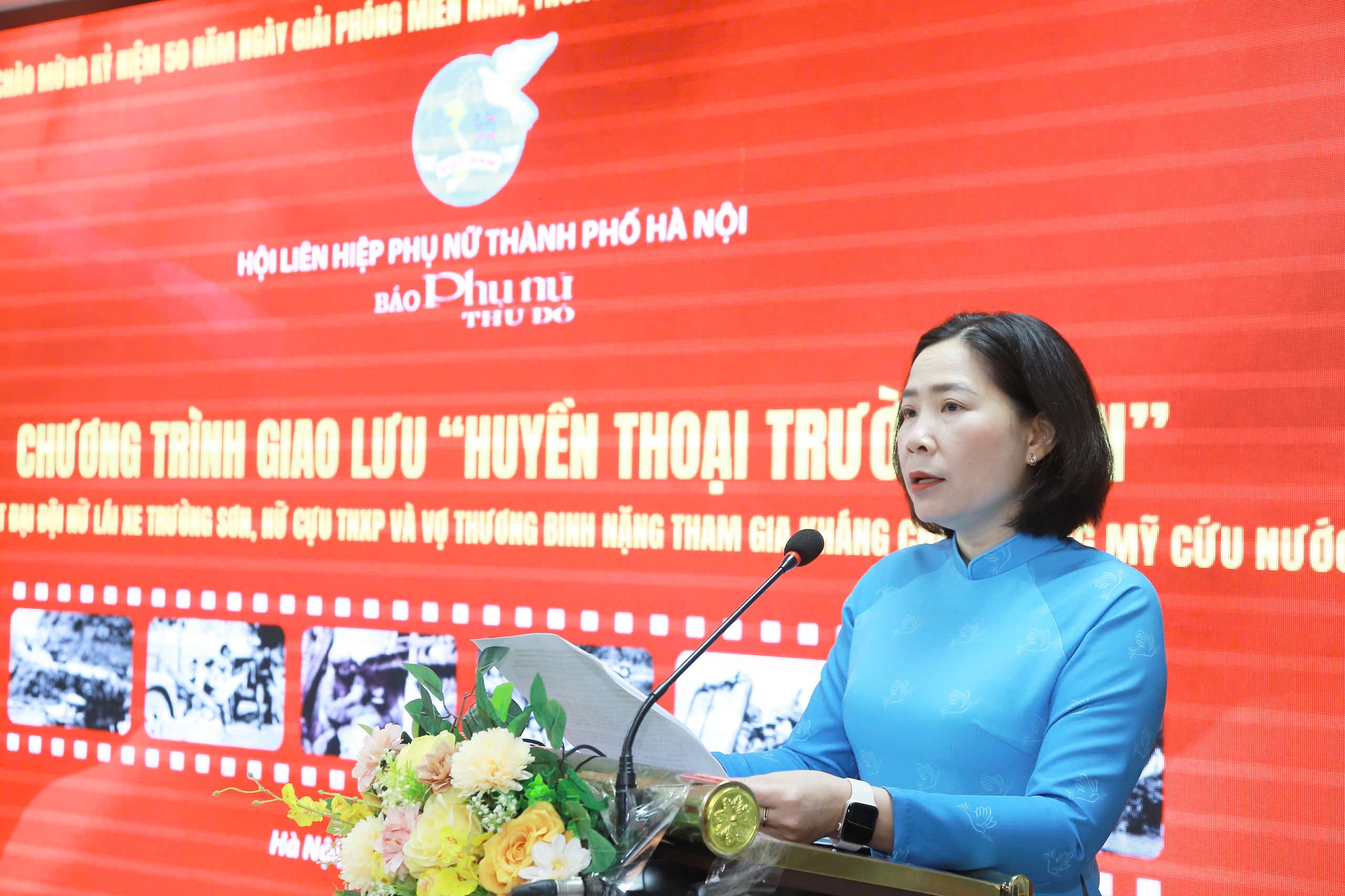Giao lưu trực tuyến “Huyền thoại Trường Sơn” và cuộc gặp gỡ của những “bông hồng thép” - ảnh 13