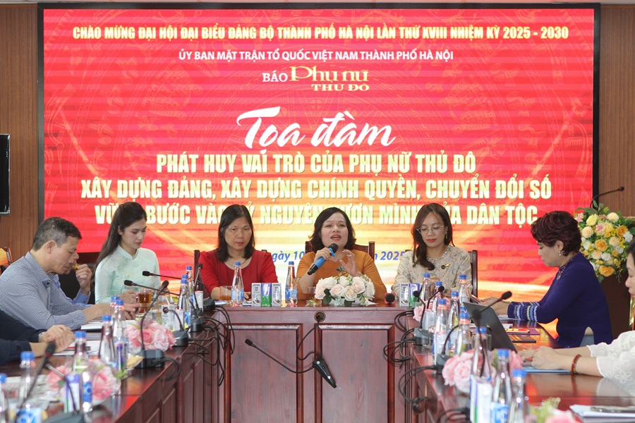 Trực tiếp Tọa đàm “Phát huy vai trò của phụ nữ Thủ đô trong xây dựng Đảng, xây dựng chính quyền, chuyển đổi số vững bước vào kỷ nguyên mới“ - ảnh 8
