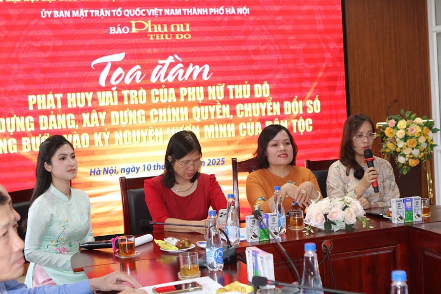 Trực tiếp Tọa đàm “Phát huy vai trò của phụ nữ Thủ đô trong xây dựng Đảng, xây dựng chính quyền, chuyển đổi số vững bước vào kỷ nguyên mới“ - ảnh 2