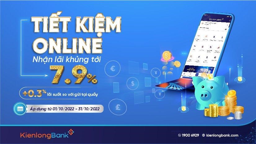 Duy nhất trong tháng 10, lãi suất gửi tiết kiệm lên đến 7,9%/năm tại KienlongBank - ảnh 1