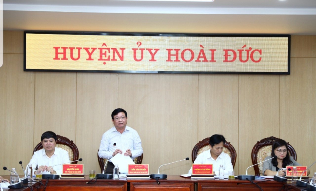 Hoài Đức: Tọa đàm về vai trò của hệ thống chính trị trong công tác tuyên truyền giải phóng mặt bằng - ảnh 1