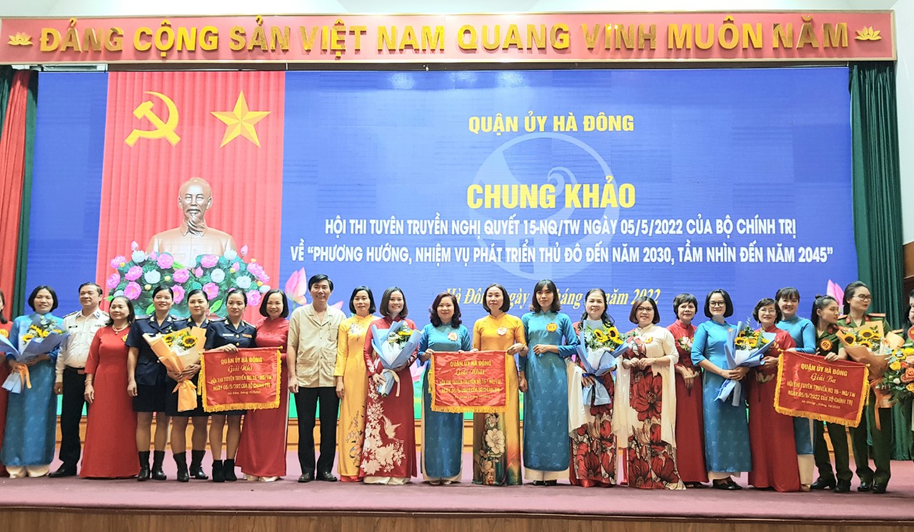Quận Hà Đông: Chung khảo hội thi tuyên truyền Nghị quyết 15-NQ/TW - ảnh 4
