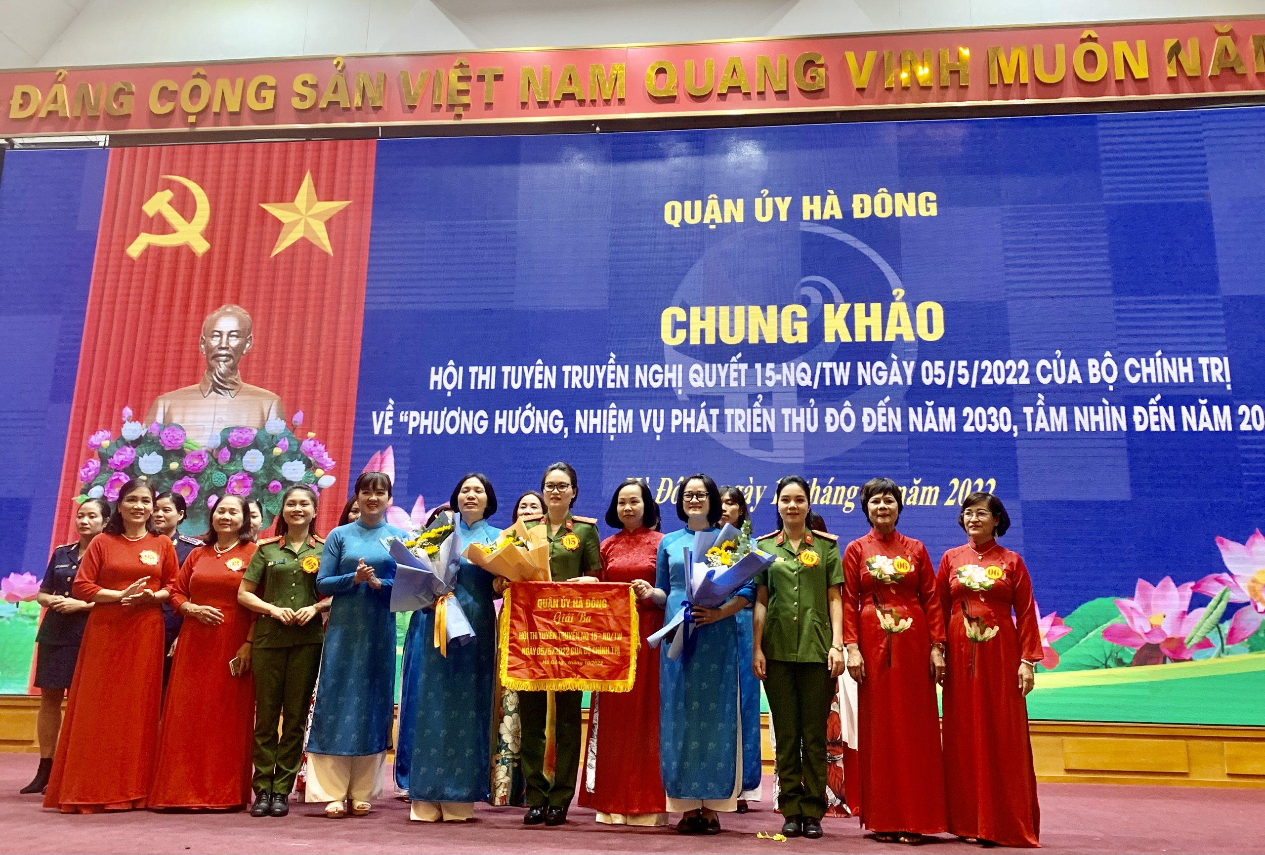 Quận Hà Đông: Chung khảo hội thi tuyên truyền Nghị quyết 15-NQ/TW - ảnh 5