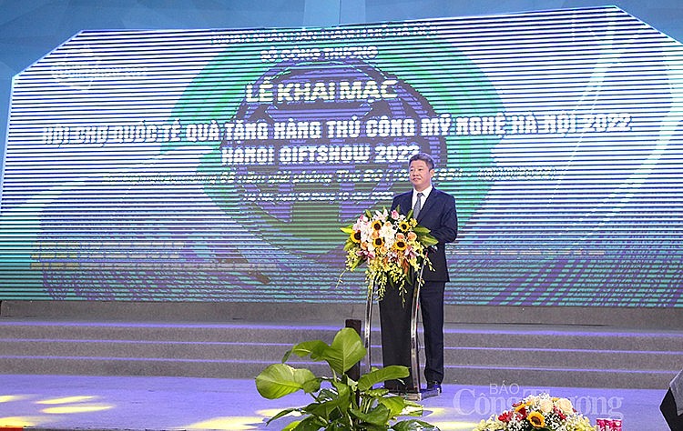 Khai mạc Hội chợ quốc tế Quà tặng hàng thủ công mỹ nghệ Hà Nội 2022 - ảnh 3