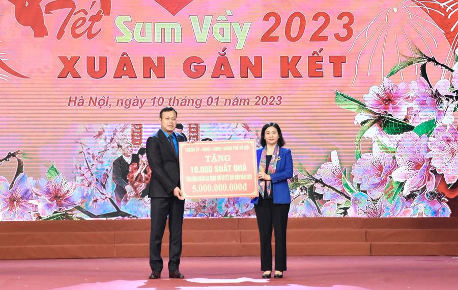 “Tết Sum vầy - Xuân gắn kết” đến với hàng nghìn công nhân, người lao động Thủ đô - ảnh 1
