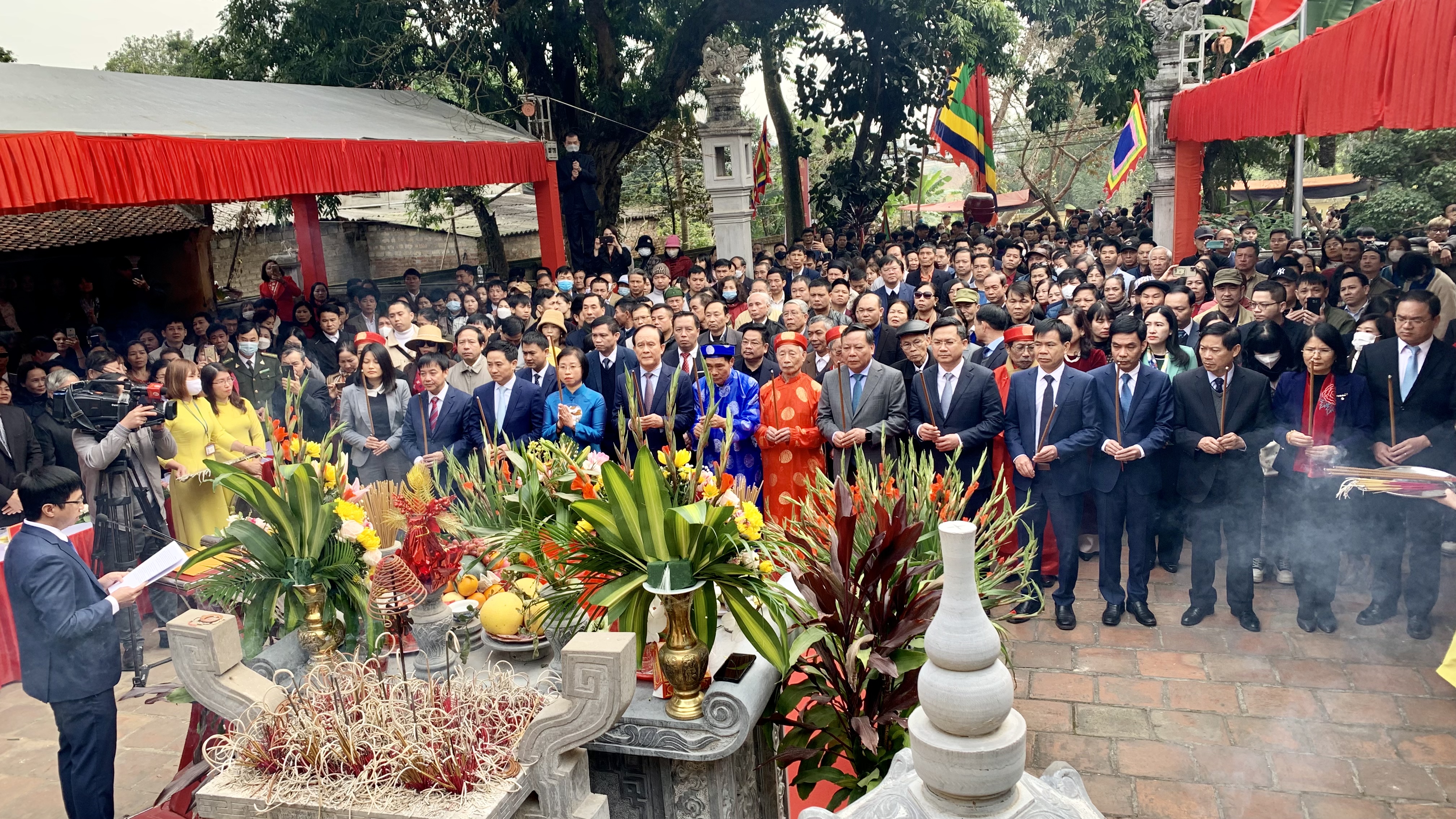 Lễ giỗ 1225 ngày mất của Bố Cái Đại Vương Phùng Hưng tại Đường Lâm, Sơn Tây - ảnh 1