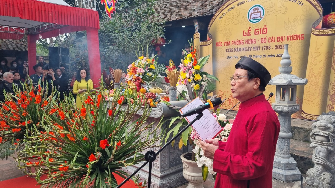 Lễ giỗ 1225 ngày mất của Bố Cái Đại Vương Phùng Hưng tại Đường Lâm, Sơn Tây - ảnh 2