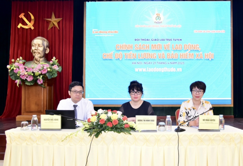Hơn 300 công nhân, viên chức đối thoại chính sách mới về lao động - ảnh 2