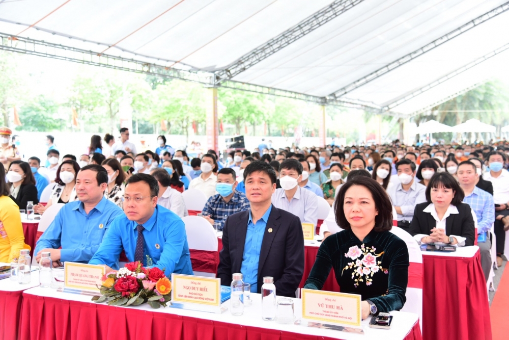 Phát động Tháng hành động về an toàn, vệ sinh lao động và Tháng Công nhân thành phố Hà Nội năm 2023 - ảnh 1