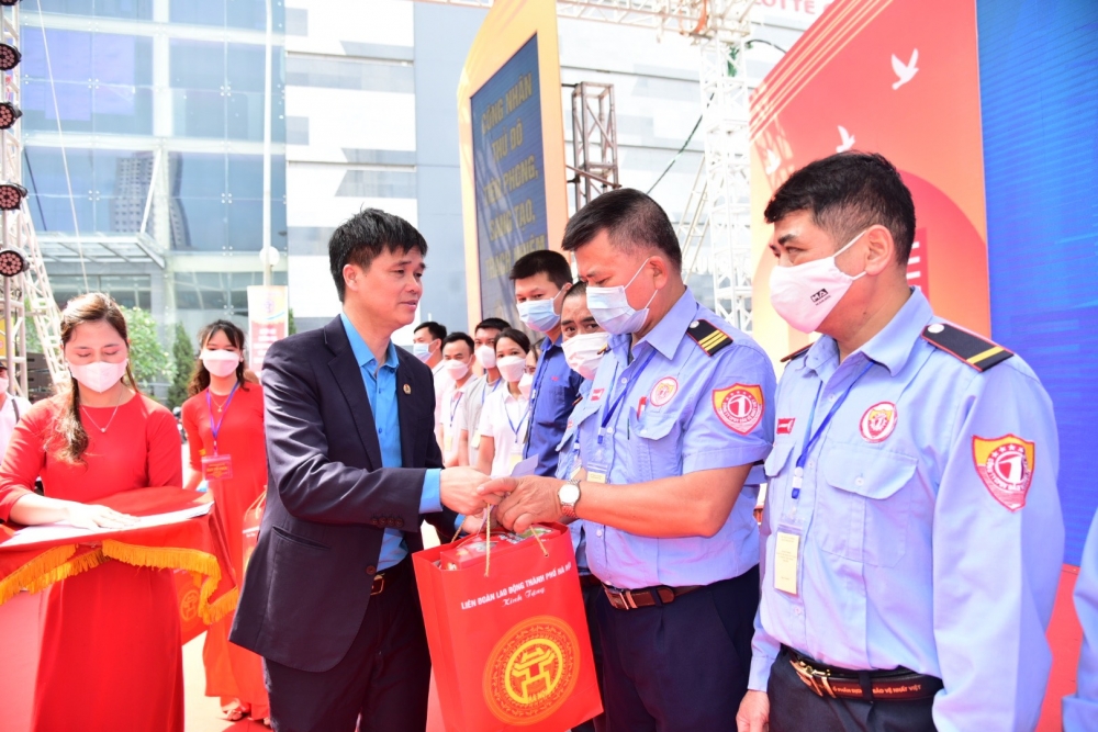Phát động Tháng hành động về an toàn, vệ sinh lao động và Tháng Công nhân thành phố Hà Nội năm 2023 - ảnh 8