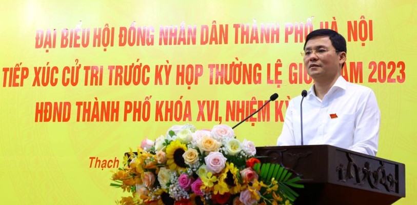 Cử tri huyện Thạch Thất kiến nghị Quốc lộ 21 đã xuống cấp nghiêm trọng - ảnh 3