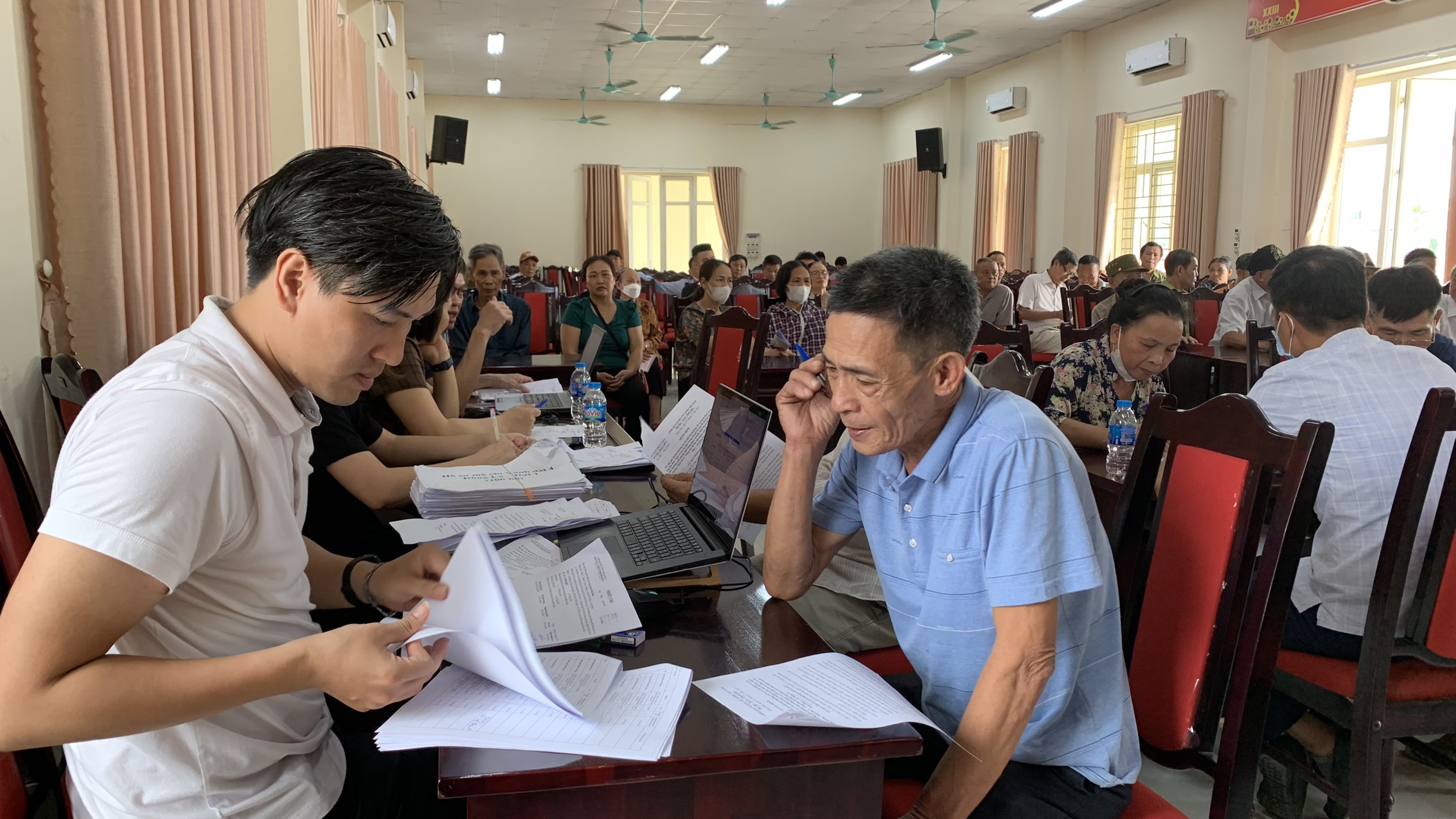Hoài Đức: Chi trả tiền bồi thường giải phóng mặt bằng đường Vành đai 4 tại xã Đông La - ảnh 2