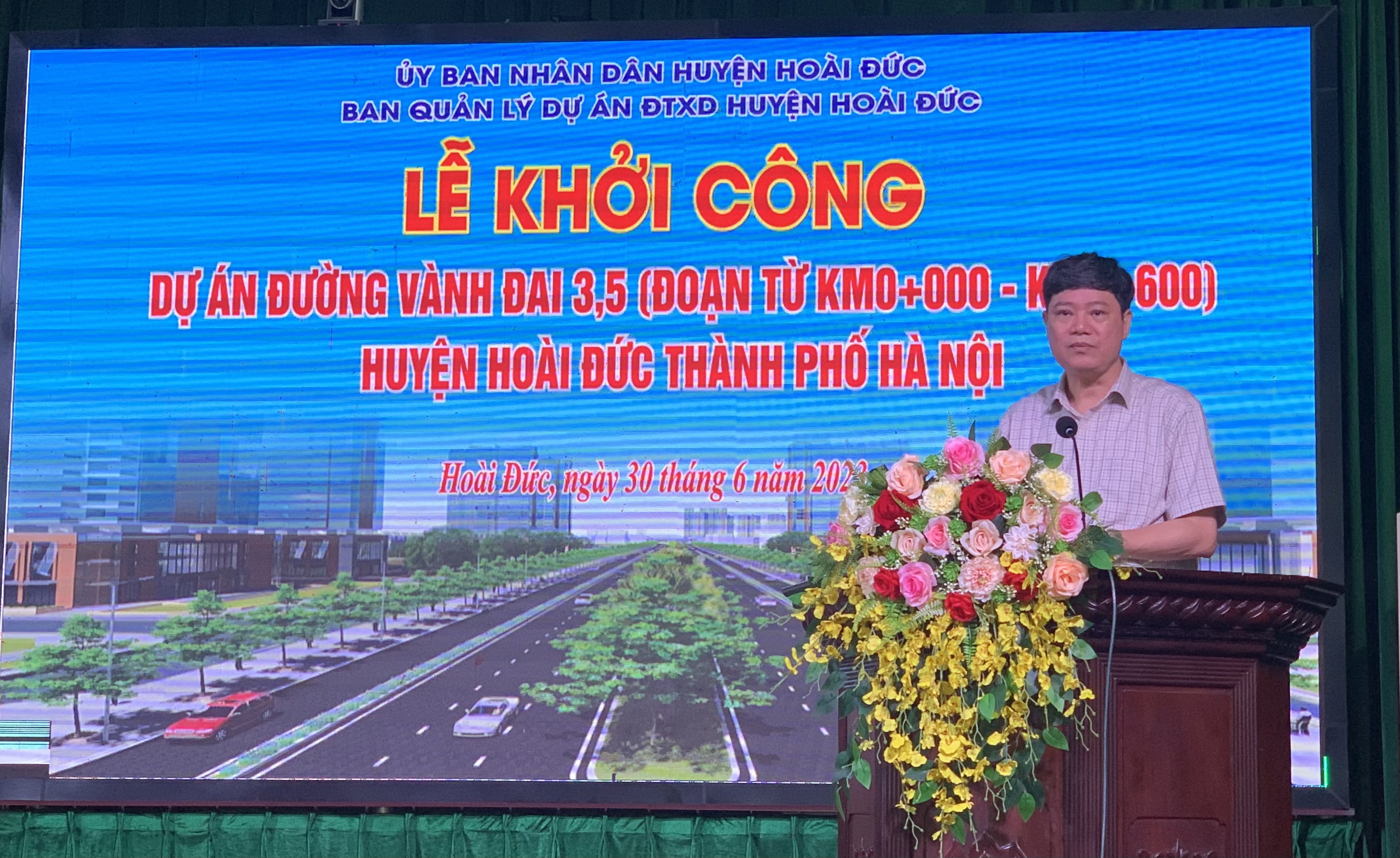 Hoài Đức: Khởi công dự án đường Vành đai 3,5 -dự án trọng điểm của thành phố - ảnh 3