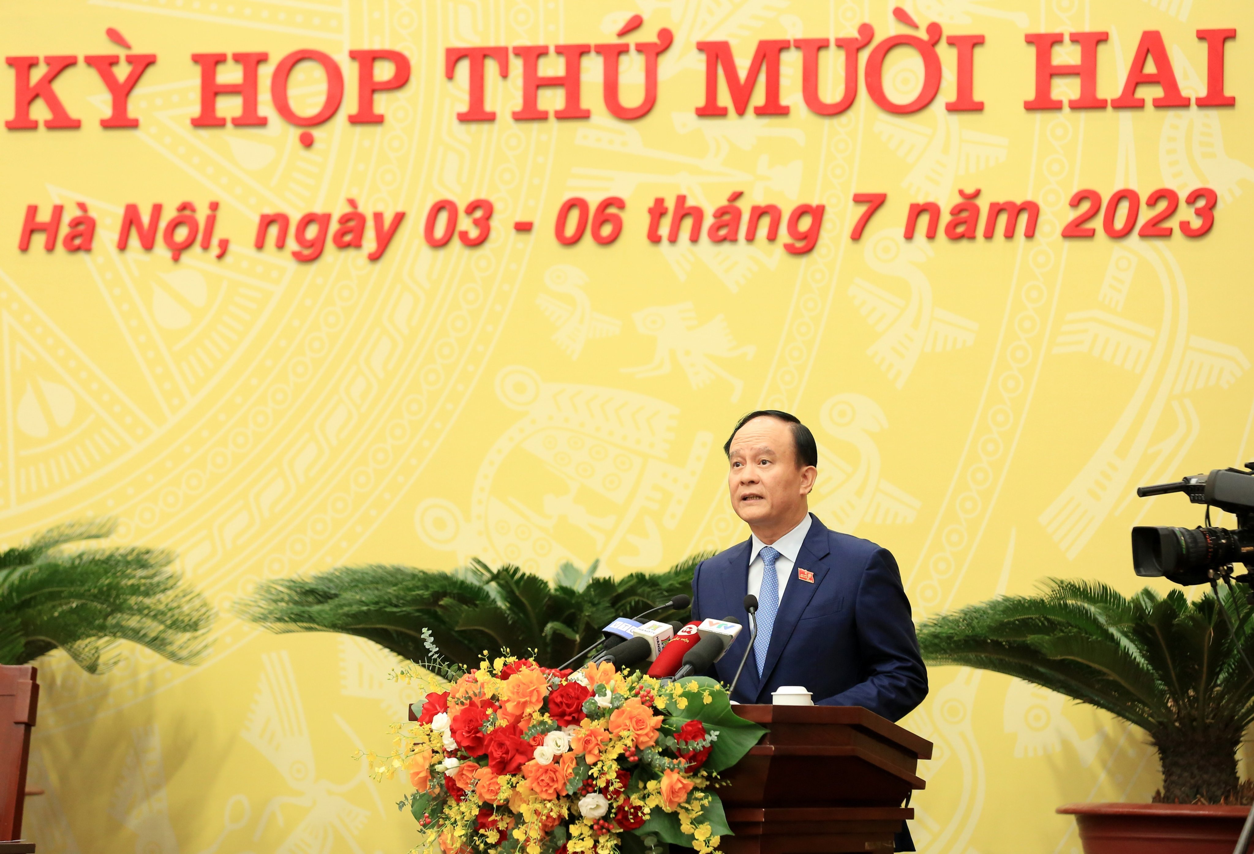 HĐND TP Hà Nội khóa XVI nhiệm kỳ 2021-2026 khai mạc kỳ họp thứ 12 - ảnh 2