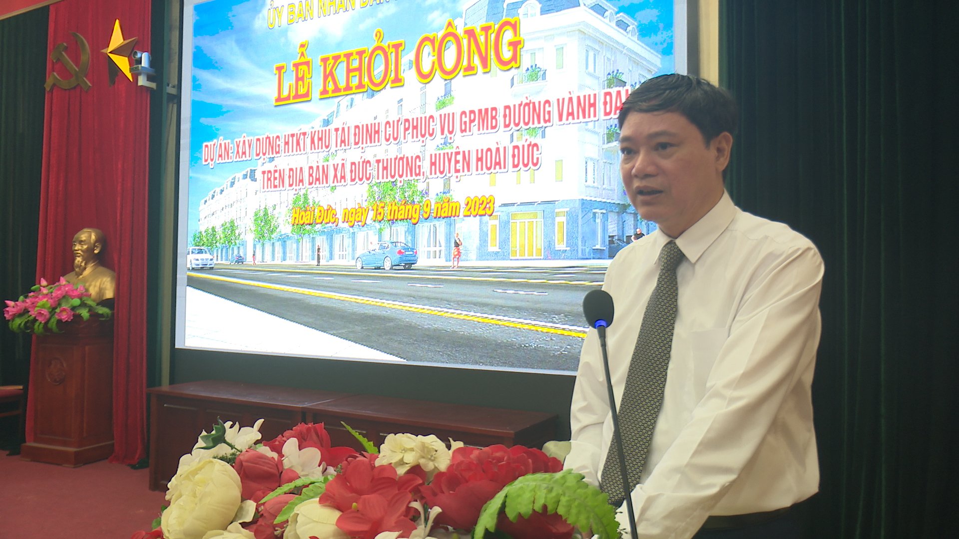 Khởi công công trình xây dựng hạ tầng kỹ thuật khu tái định cư đường Vành đai 4 - ảnh 3