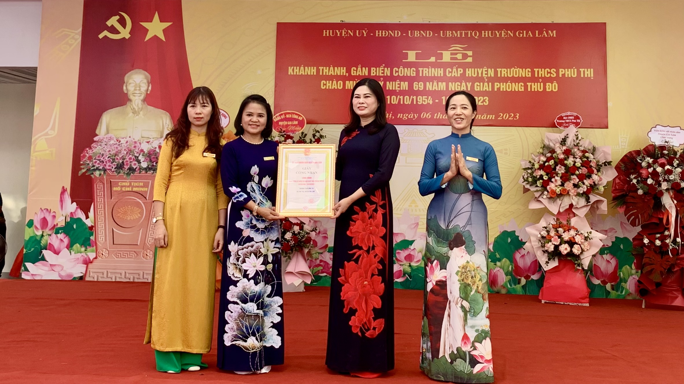 Gia Lâm: Khánh thành công trình Trường THCS Phú Thị - ảnh 3