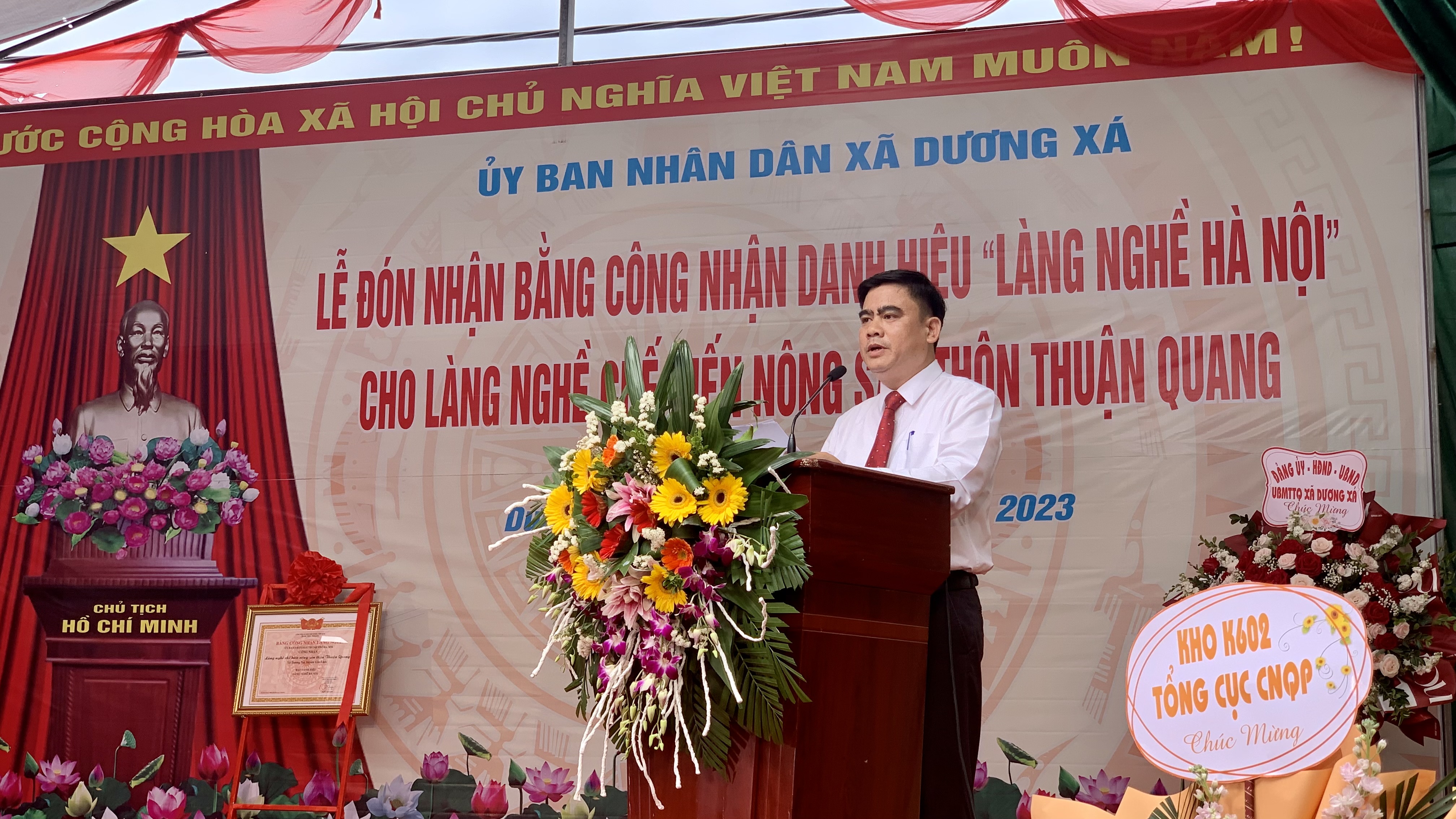 Đón nhận Bằng công nhận Làng nghề chế biến nông sản thôn Thuận Quang - ảnh 2
