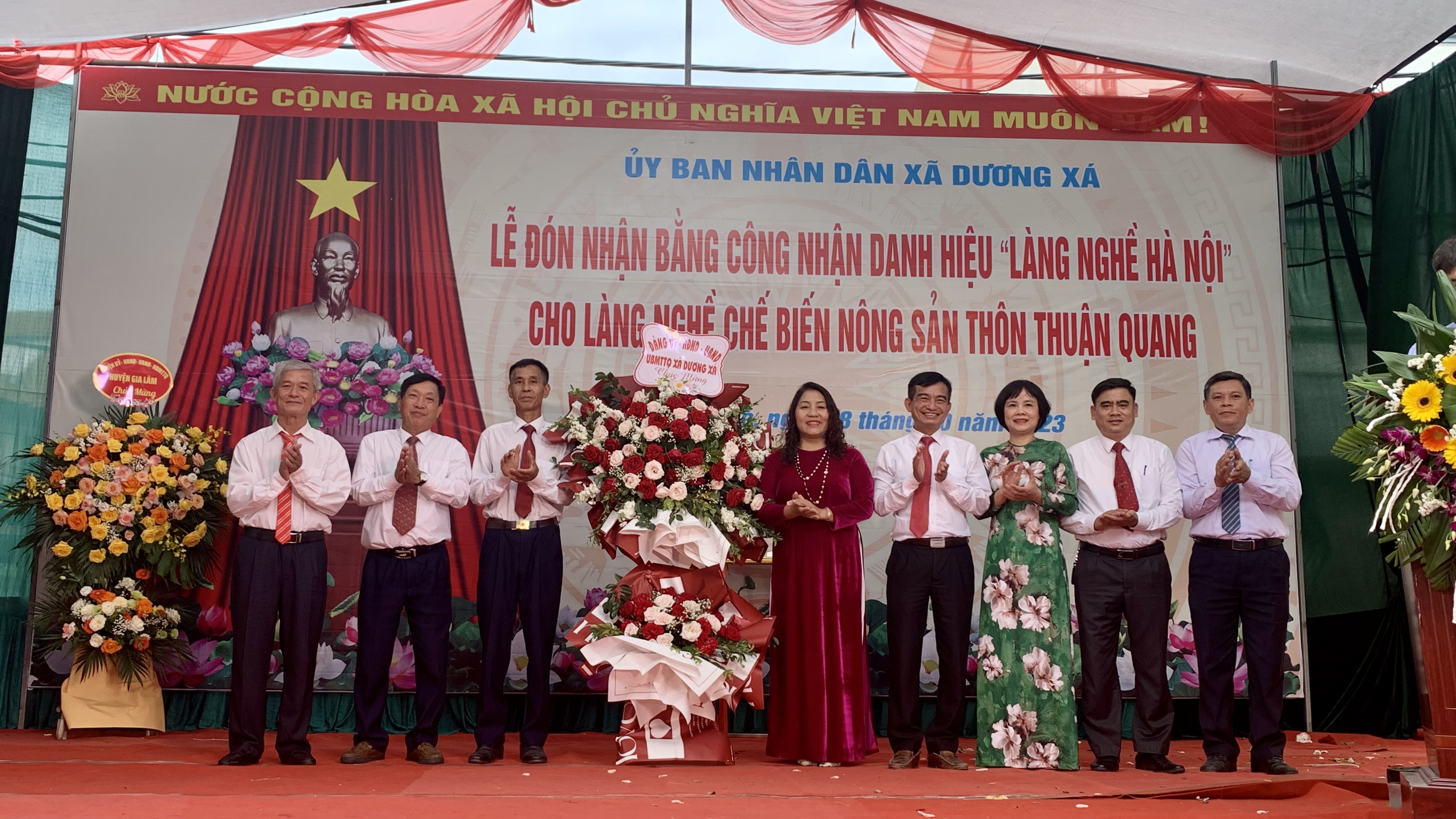 Đón nhận Bằng công nhận Làng nghề chế biến nông sản thôn Thuận Quang - ảnh 6