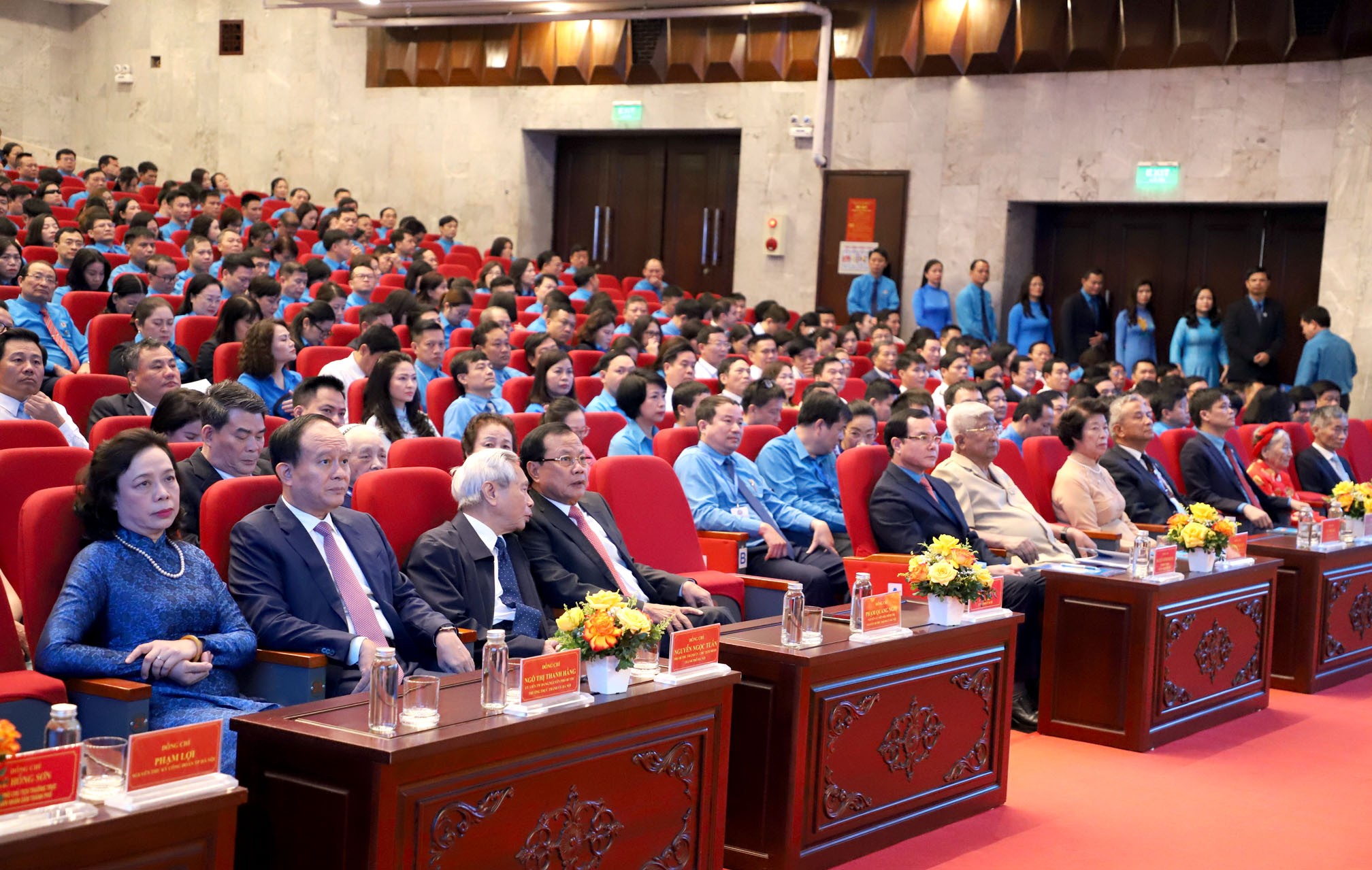 Khai mạc phiên trọng thể Đại hội Công đoàn Thành phố Hà Nội lần thứ XVII - ảnh 1