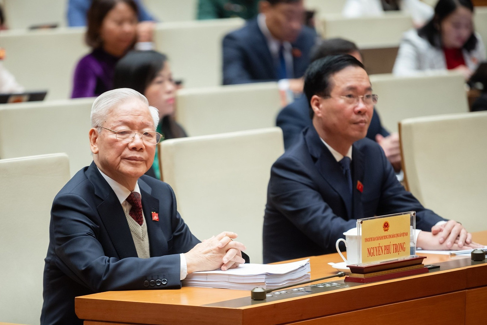 Tổng Bí thư Nguyễn Phú Trọng dự khai mạc kỳ họp Quốc hội bất thường lần thứ 5 - ảnh 3