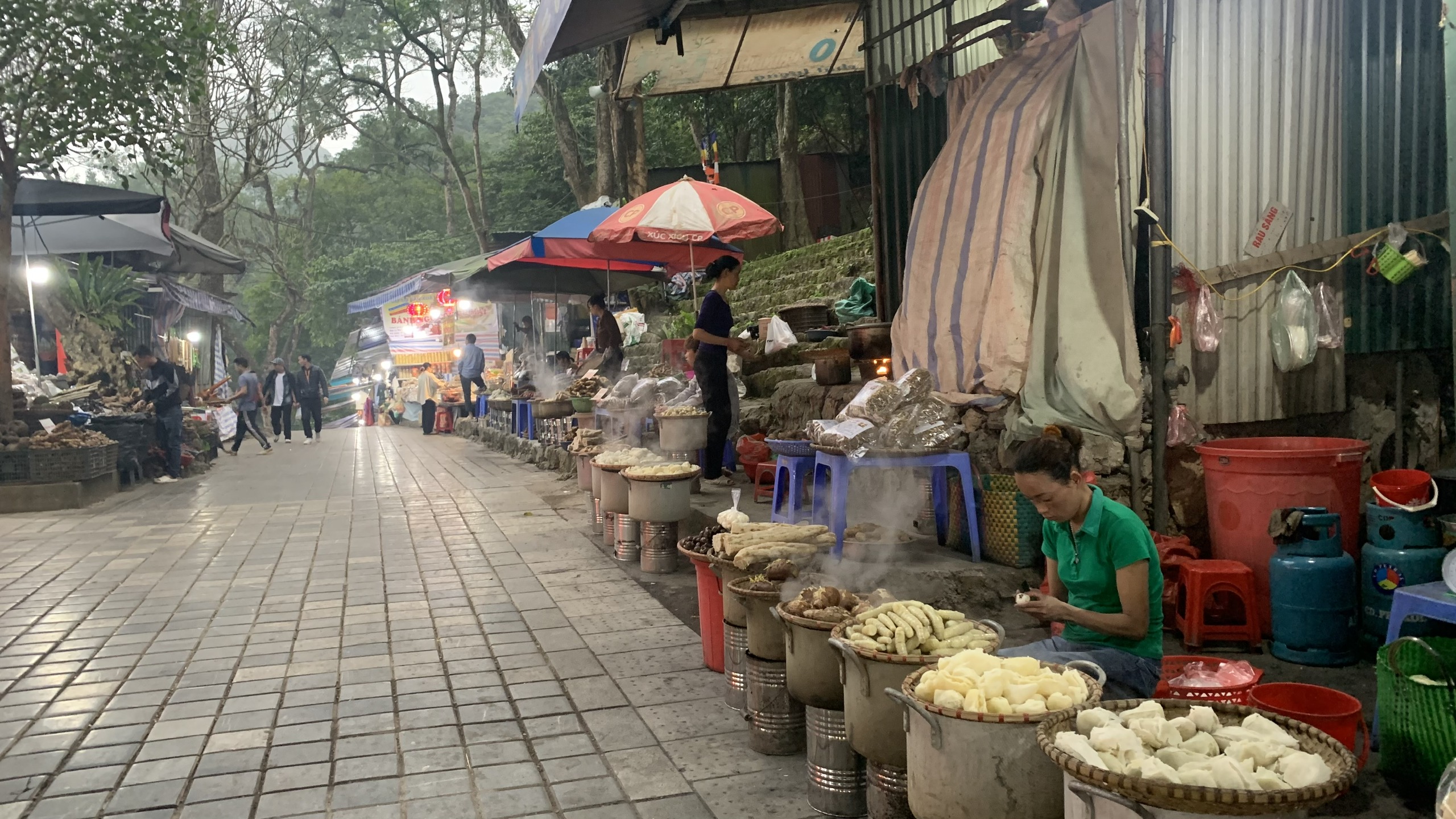 Trước giờ khai hội chùa Hương: Dòng người nườm nượp về miền đất Phật - ảnh 12