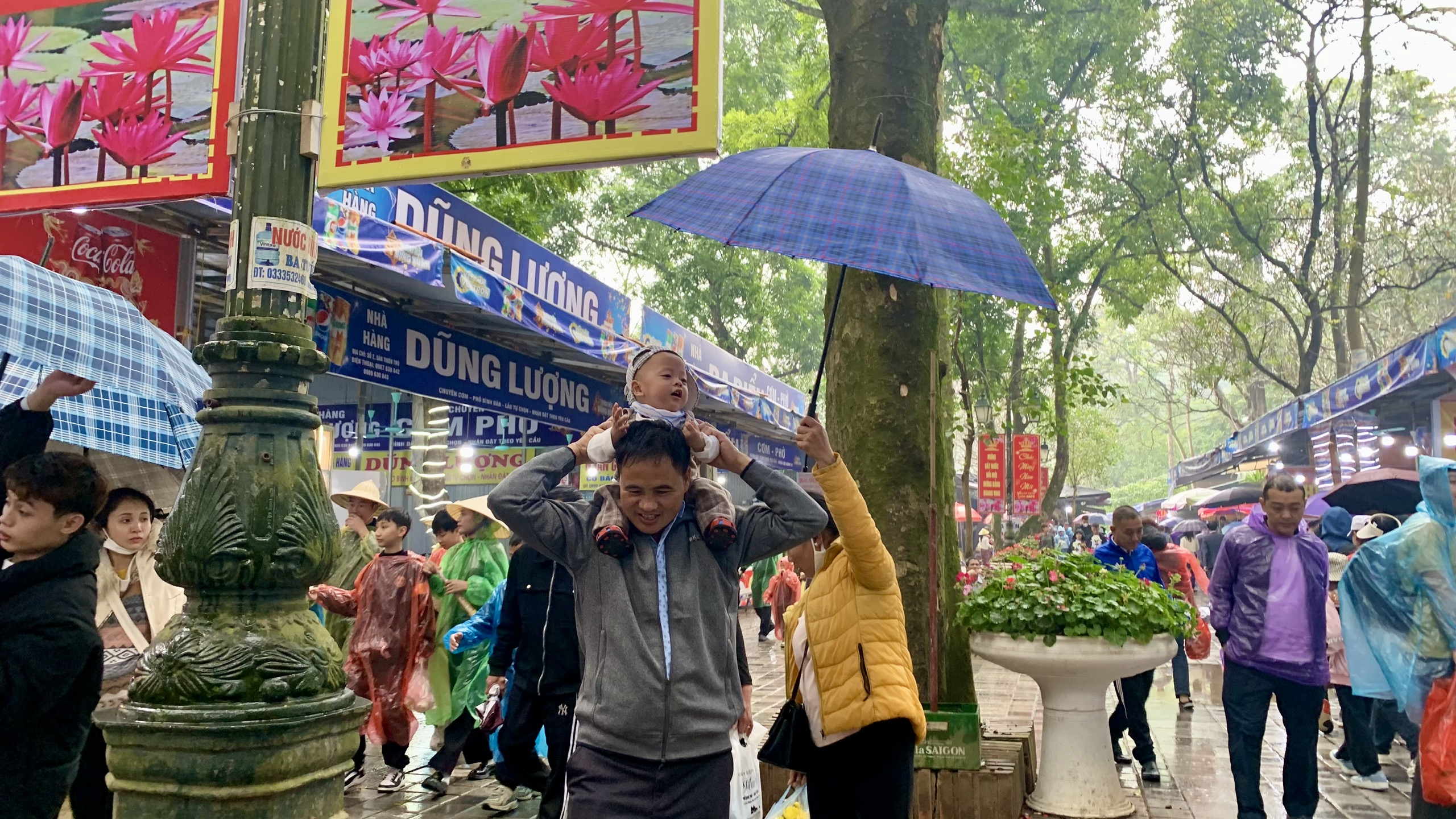 Khai hội chùa Hương, hàng nghìn người đội mưa về chiêm bái - ảnh 7