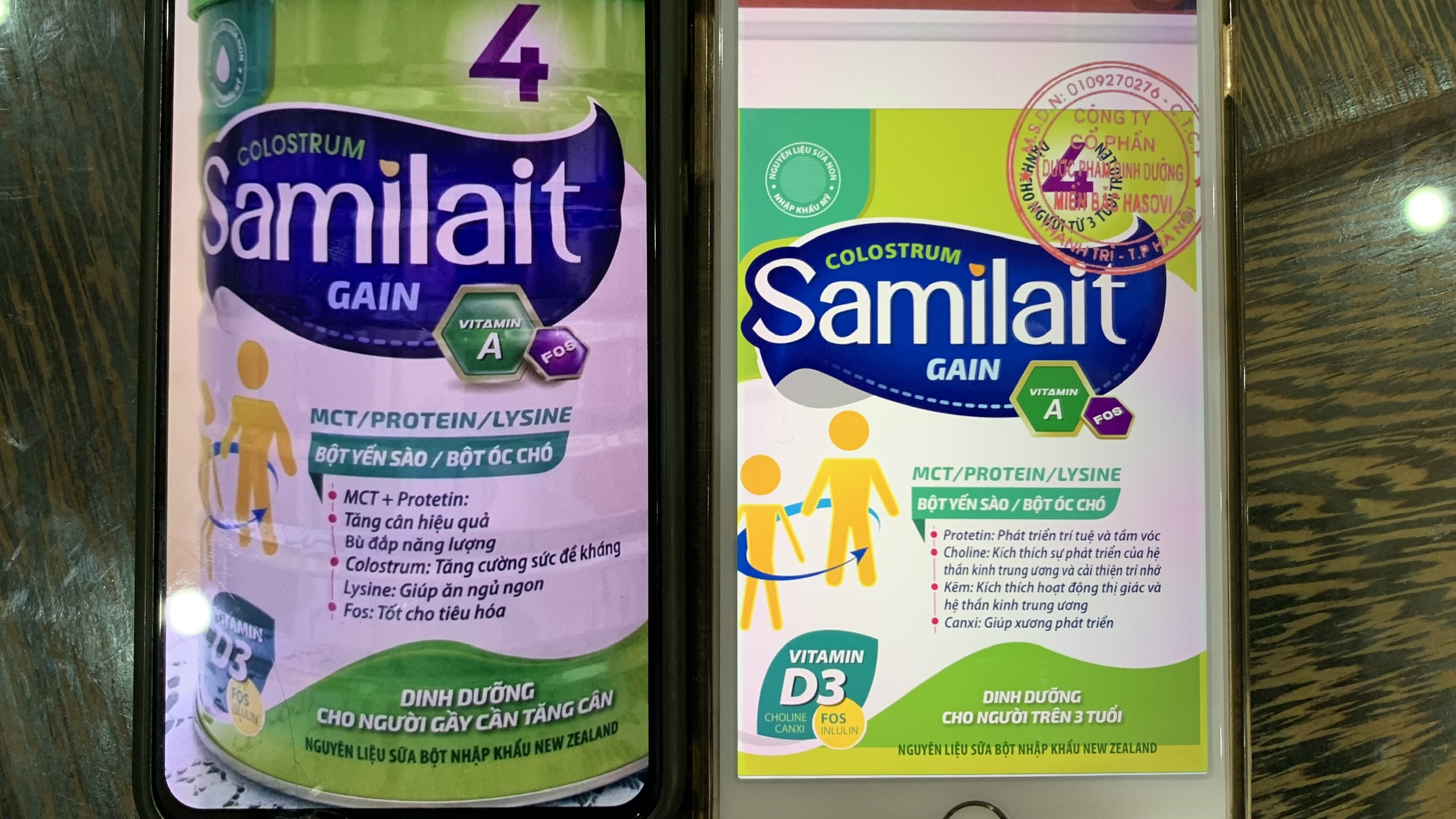Sữa Samilait Gain 4 của Công ty cổ phần Dinh dưỡng miền Bắc Hasovi có dấu hiệu vi phạm về nhãn mác - ảnh 4