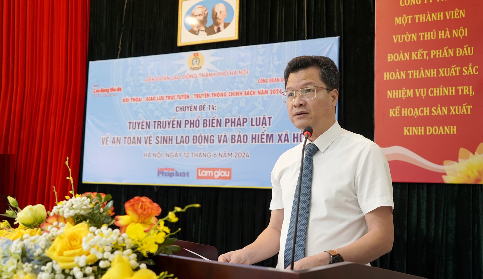 Gần 200 công đoàn viên được tư vấn về an toàn, vệ sinh lao động và bảo hiểm xã hội - ảnh 1