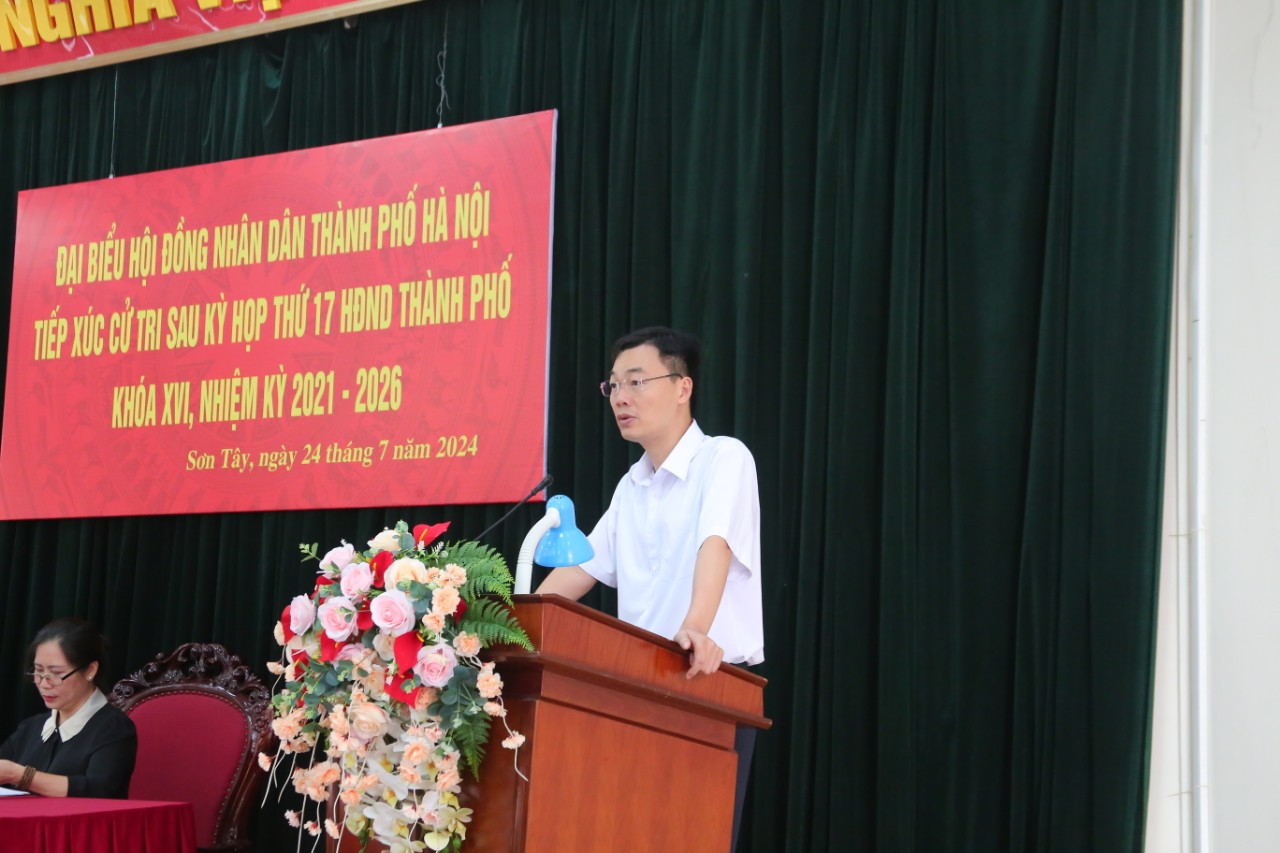 Cử tri Sơn Tây kiến nghị thành phố mở thêm tuyến xe buýt du lịch - ảnh 3