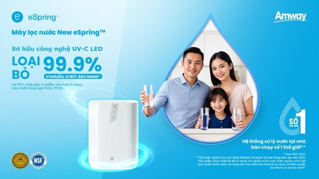 Amway Việt Nam ra mắt máy lọc nước New Espring: Tinh lọc vượt trội - sống khoẻ chủ động - ảnh 1