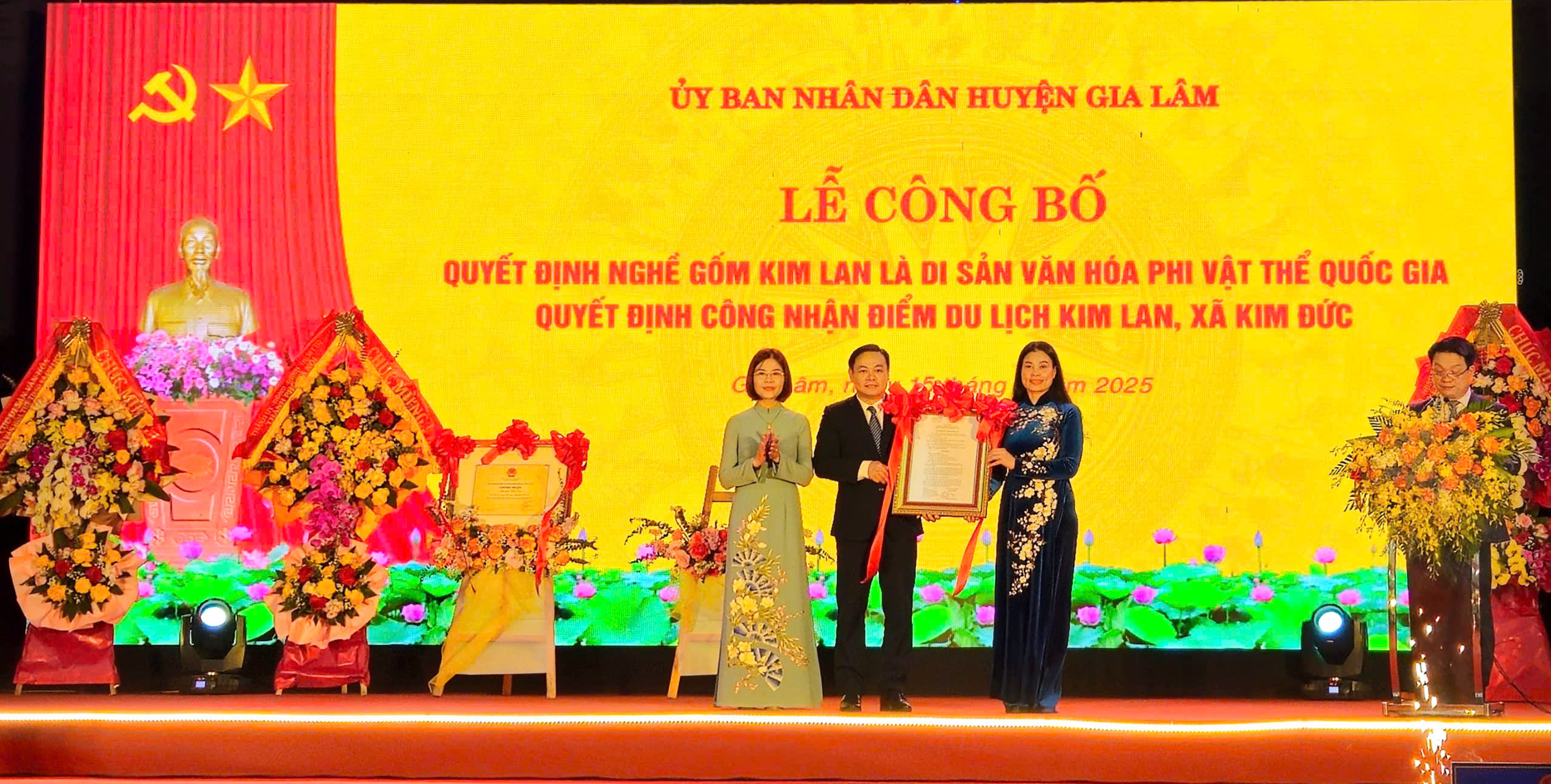 Công bố Di sản văn hóa phi vật thể Quốc gia và công nhận điểm du lịch Kim Lan - ảnh 3