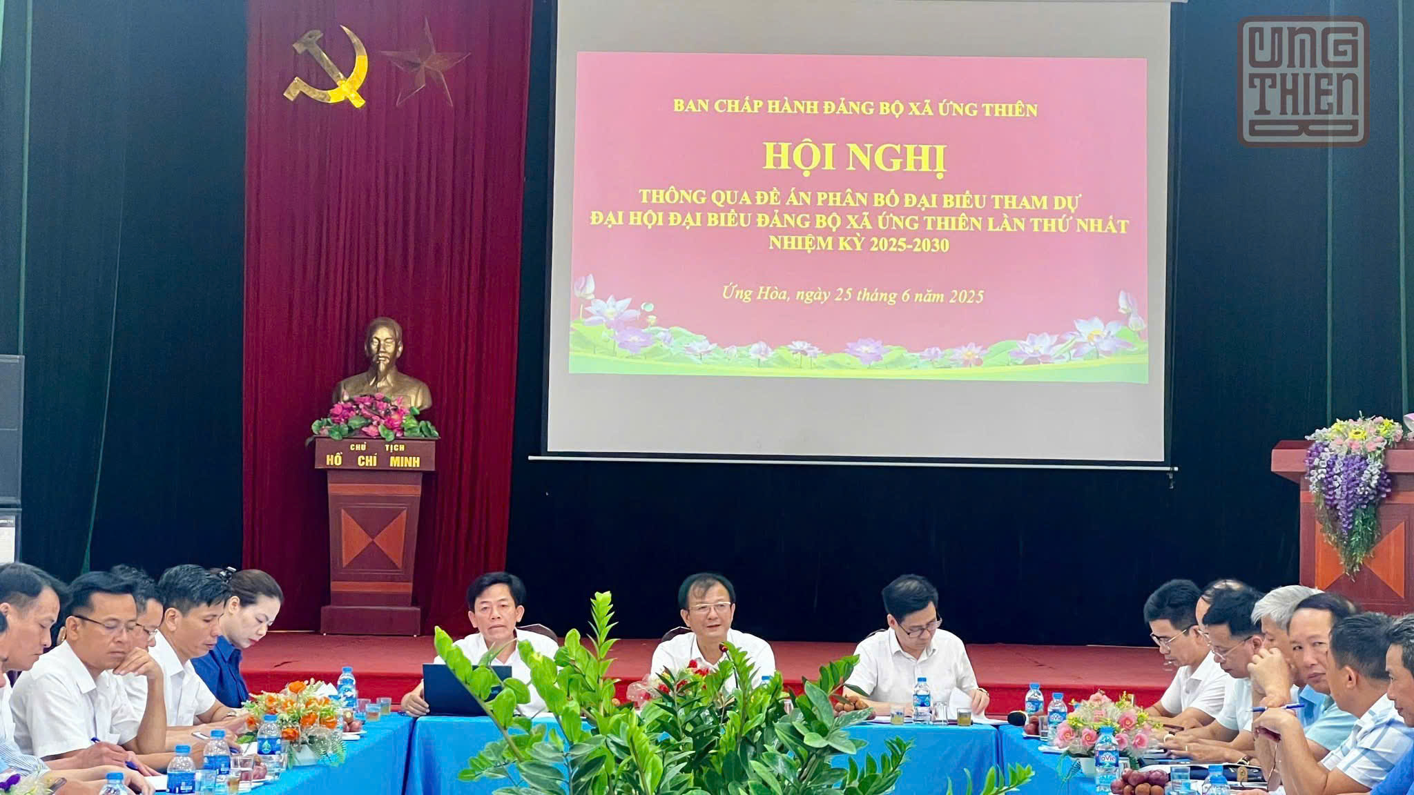 Xã Ứng Thiên mới vận hành thử nghiệm Ban Thường vụ Đảng ủy, Ban Chấp hành Đảng bộ - ảnh 2